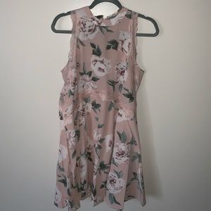 Blush floral dress